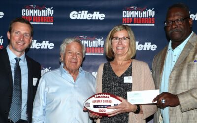 Barbara Girardi and Live4Evan Recognized by the Kraft Family, Patriots Foundation, and Gillette